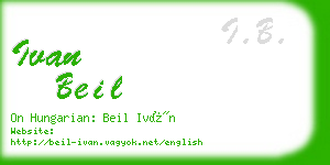 ivan beil business card